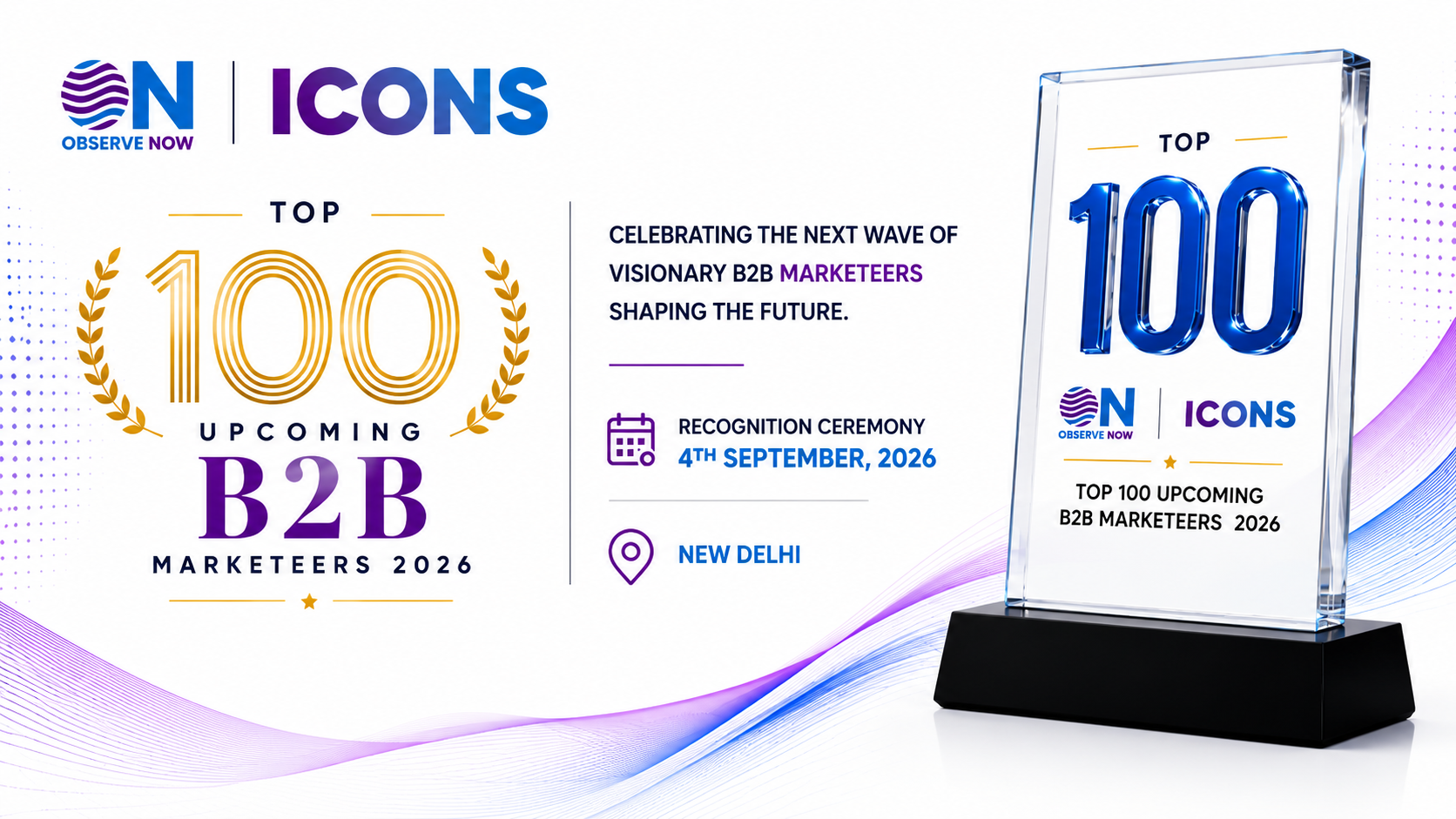 ObserveNow Top 100 Upcoming B2B Marketeers 2026